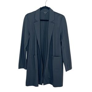 Eileen Fisher Washable Flex Ponte Long Blazer in black size Petite Small
